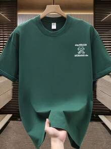 Camiseta de manga corta para hombre,% algodón, de marca de moda, estilo casual de verano, talla, corte holgado, prenda versátil adecuada para todas las estaciones. Se puede usar como capa base en primavera y otoño o sola en verano. Estilo unisex, perfecta para amigos. Camiseta de marca de moda,% algodón y de peso pesado. - Blanco - Ver 9