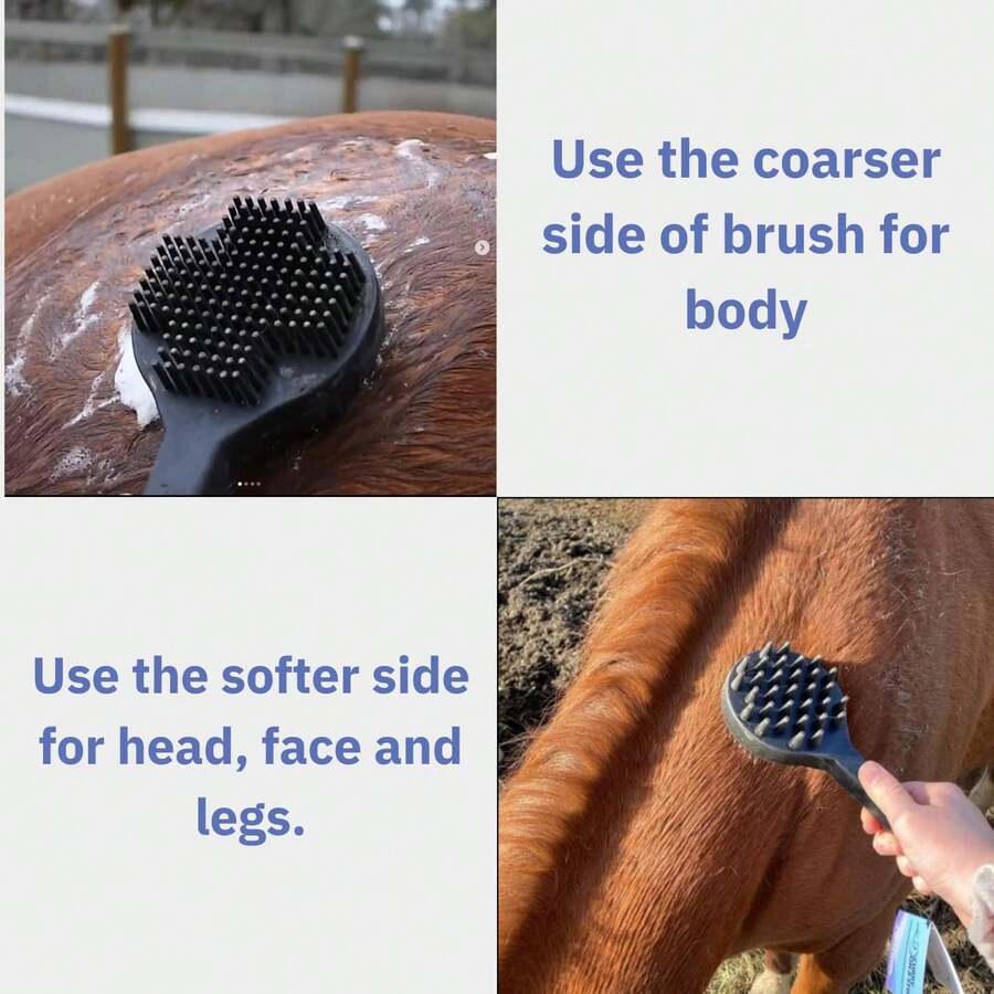 Curry On A Stik' - Dog Brush For Shedding, Grooming, Bathing, &Amp; Therapeutic Massage Tool - For Long &Amp; Short Haired Dogs - Decreases Shedding &Amp; Increases Coat Health - Veterinarian Approved - Ergonomic - White - View 1