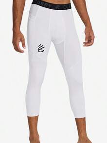 Under Armour Quần thể thao nam Curry Series, kiểu dáng quần lửng tập luyện. - trắng - Xem 1
