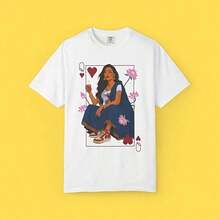 Camiseta Gráfica Desi Diva - Camiseta Queen Energy Transpirable y cómoda - Blanco - Ver 10