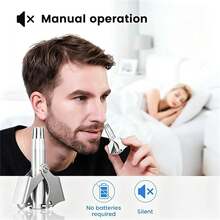 Nose Hair Trimmer, Mini Portable Stainless Steel - Washable Manual Shaving Knife, Easily Remove Nose Hair, Suitable For Travel, Home Use, Back-To-School Season, Vacation, And As A Holiday Gift. - Multicolor - View 3