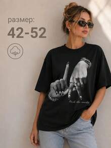 The Most Popular Women's T-Shirt Of 2026! A , Youthful, Lightweight, And Casual Short-Sleeved T-Shirt With An Adjustable Fit. The Material Is Durable And Reliable! - 黑色 - 查看 9
