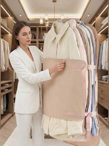 Bolsas de almacenamiento plegables con compresión a prueba de polvo, organizador de gran capacidad con cubierta comprimida, reutilizable, ahorrador de espacio, solución de empaque de ropa para viajes, mudanzas, bodas, caravanas, armario, organización del hogar y armario - Multicolor - Ver 4