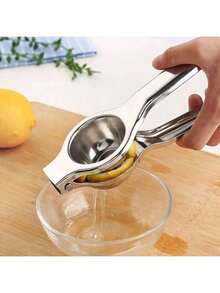 1 pieza Exprimidor manual de limón de acero inoxidable, exprimidor de frutas portátil, extractor de jugo, utensilio de cocina - Multicolor - Ver 13