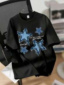 Men's Short-Sleeved, Crew-Neck T-Shirt. Casual Style With Modern And Comfortable Prints. For Men And Women, Couple Style, Short-Sleeved T-Shirt With  Print. - 粉色 - 查看 1