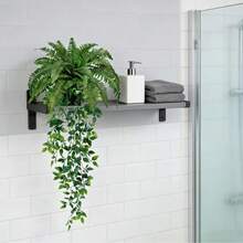 Planta en maceta de mandala, decoración colgante de hojas verdes para exteriores, planta verde artificial para valla y jardín, planta verde artificial de alta calidad en maceta para decoración del hogar y oficina - Verde militar - Ver 3