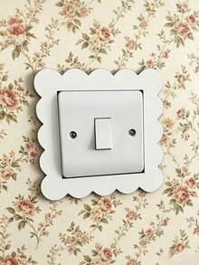 1pc Cloud Switch Cover, Cute Macaron Color Decorative Frame, Aesthetic Cloud Style Surrounding Decoration, Asymmetrical Dust-Proof Protective Cover, Suitable For Bedroom, Kitchen, Living Room, Can Accommodate Switch Size Up To 8.6cm (3.38in), Home Decor - Multiple Styles - View 8