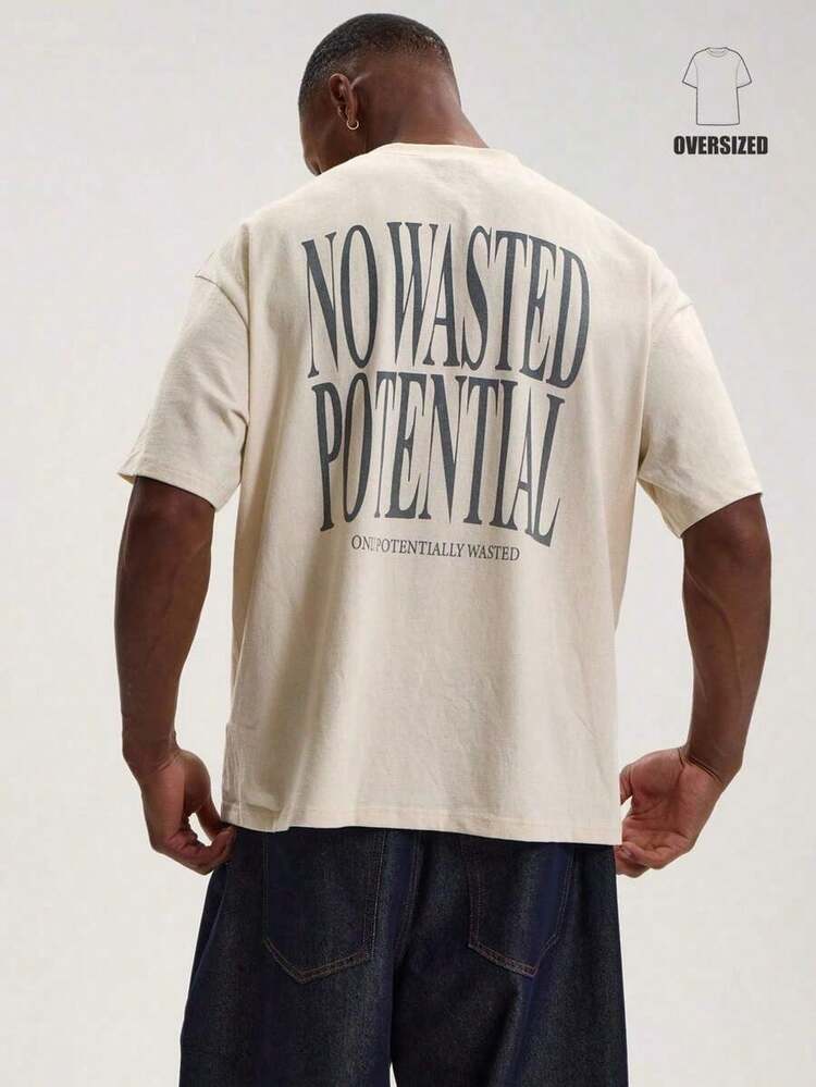 Short-Sleeved T-Shirt With Round Neck And Dropped Shoulders, Large Graphic Print On The Back By MUSERO STUDIOS, Essential For Spring And Summer - 彩色 - 查看 1