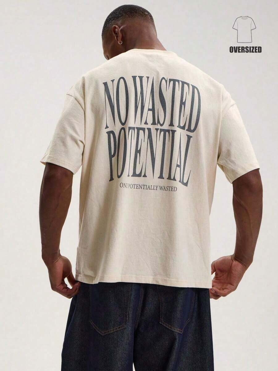 Short-Sleeved T-Shirt With Round Neck And Dropped Shoulders, Large Graphic Print On The Back By MUSERO STUDIOS, Essential For Spring And Summer - 彩色 - 查看 1