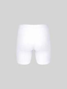 3pcs Norcotton Breathable Mesh Extended Men's Briefs, Lightweight Summer Sports Anti-Chafing Boxer Shorts - White - View 3