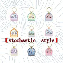 SNOOPY 1pc Japan  75th Anniversary Embroidered Keychain, Cute Cartoon Keychain, And Bag Hanger Make It Easy To Remove Message Stickers, Perfect Small Gifts For Fans, Family, And Friends, Daily Essentials[Stochastic Style] - Multicolor - View 6