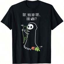1 pieza Ropa de Mujer; Tops de Verano Esta es mi estilo - Camiseta Panda Clic para Todas las Temporadas, Camiseta de Manga Corta con Cuello Redondo, Estampado a una Cara, 100% Algodón Puro, Top Unisex, Capa Base, Ropa de Verano para Mujer, Algodón Suave Puro 100% Algodón Y56Q180g Algodón 100% - Color 8 - Ver 7