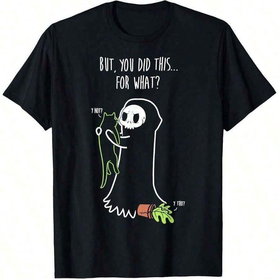 1 Piece Women's Clothing; Summer Tops This Is My Style - Panda Click T-Shirt For All Seasons, Short Sleeve Crew Neck T-Shirt, One-Sided Print, 100% Pure Cotton, Unisex Top, Base Layer, Summer Clothing For Women, Soft Pure Cotton 100% Cotton Y56Q180g 100% Cotton - 顏色 10 - 查看 1