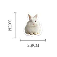 Bộ 100 miếng dán hình thỏ dễ thương, nhãn dán vinyl chống thấm nước Kawaii Funimost hình động vật, thích hợp dán lên bình nước, laptop và sổ lưu niệm. - 1 Set - Xem 2