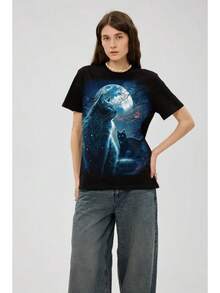 The Most Popular Women's T-Shirt Of 2026! A , Youthful, Lightweight, And Casual Short-Sleeved T-Shirt With An Adjustable Fit. The Material Is Durable And Reliable! - 兩隻黑貓 - 查看 2