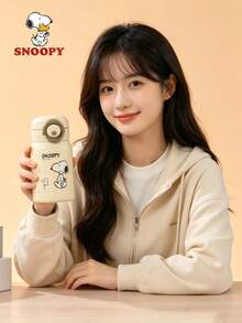 1pc Snoopy Insulated Cup 220ML Mini Outdoor Portable Pocket Cup Compact Cold-Keeping Cute Water Cup Unisex Stainless Steel Minimalist Cup - Multicolor - View 2