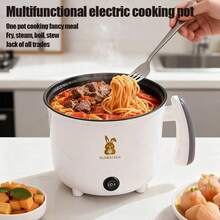 SOKANY Multifunctional Small Rice Cooker, Mini Rice Cooker, Cook, Stew, Fry All-In-One, Suitable For 2-3 People, Compact And Lightweight, Suitable For Travel, Meets Daily Needs Of Small Families Or Single Apartments - White Single Layer - View 2