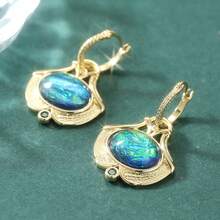 DIYCCPC Elegant Leaf Design Pendant Earrings, Versatile Decorative Accessory, Bohemian Jewelry, Ideal Gift For Women - Multicolor - View 8