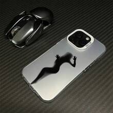 Funda Black Phantom, Compatible con  16,  16 Pro Max/16 Plus/16 Pro/ 15/ 15 Pro Max/15 Plus/15 Pro/14 Plus/14 Pro Max/14 Pro/ 14, Carcasa Protectora de Alta Gama para Teléfono Móvil, Funda para Teléfono con Diseño Estampado, Carcasa con Diseño Impreso. - Blanco - Ver 1