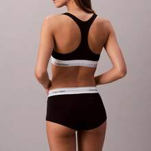 Calvin Klein Calvinklein Icon Cotton Modal Unlined Bralette QF8493 - Black - View 2