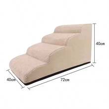 2/3/4/5 Degraus para Animais de Estimação, Antiderrapante e Durável, Removível e Lavável para Sofá/Cama, Adequado para Cães/Gatos Feridos, Idosos e Animais de Estimação com Dor nas Articulações, Produto Mais Vendido - Cinza Claro - Visão 8