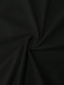 Camiseta de cuello redondo con estampado de moda de París para el verano - Negro - Ver 3