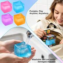 1pc Daily Stress Relief Tool, Magic Cube Super Durable Squeeze Toy, 2.25in Magic Cube Gift Box, Sensory Stress Relief Tool, Game And Party Small Gift, Suitable As A Gift Or Party Favor. - Multicolor - View 4