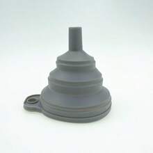 1 pieza Embudo plegable de silicona gris minimalista, apto para la cocina - Ver 7