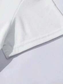 1 pieza de camiseta negra para mujer - Silueta de zorro vintage con patrones florales color verde azulado, camiseta suave de uso diario para mujer, lavable a máquina, camiseta para estar en casa y fiestas, camisetas para damas, camiseta con estilo artístico, camiseta de ajuste cómodo, ajuste relajado, 180g Algodón 100%. - Negro - Ver 10