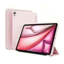 適用於 Honor Pad X8A 平板保護殼，防摔氣囊設計，智能休眠喚醒，磨砂霧面防指紋背板，三折平板保護殼，Tab M11 保護殼，兼容 MatePad 11.5 S 平板保護殼，MatePad 保護殼，兼容 Matepad SE 11" / Pad2 11" / Pad SE 11 吋平板保護殼，可折疊支架平板保護殼 - 粉色 - 查看 2