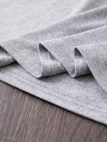 Camiseta Casual de Manga Corta para Mujer con Estampado de Donut y Bebida, Diseño de Dibujos Animados, Tejido Suave y Cómodo, Adecuada para Todas las Estaciones, Fácil de Combinar con Outfits Diarios - Gris Claro - Ver 5
