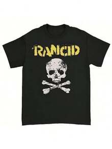 Camiseta de algodón de verano para hombre con estampado de calaveras de estilo urbano americano, de la marca Rancid Spoiled Band, de estilo punk rock británico. Ropa de hombre, camisetas de algodón para hombre, camisetas de verano para hombre, camisetas de banda para hombre, camisetas para hombre, conjuntos de verano para hombre, ropa de verano para hombre, camisetas de banda, camisetas para hombre, conjuntos de vacaciones para mujer, conjuntos de verano modestos, tops de jersey, ropa de resort para mujer con estilo, ropa de verano para mujer, tops de algodón, tops de verano, conjuntos de verano, tops para mujer, tops blancos, tops de fiesta. - Negro - Ver 6