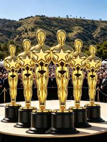 1/3/5/10pcs Gold Trophy, Gold Medal, Mini Trophy, Star-Shaped Little Gold Man Trophy, Plastic Trophy, Suitable For Competition, Event, Sports Match, Party Decoration, Performance, Award Ceremony And Recognition Gift - A - View 9