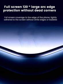 1pc 3D Curved Tempered Glass Screen Protector, 9H Hardness, For Redmi Note 14 Pro 13 Pro+, Honor Magic 7/6/5 Lite Pro, X9A X9B X9C/Note 15 Pro+/Magic7Pro, Anti-Scratch, Anti-Shock, Easy Installation - Clear - View 5