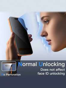 2pcs Premium Privacy Tempered Glass Screen Protector, 9H Hardness Scratch Resistant, Rounded Edge Design For Comfortable Fit, Dust-Proof Design, Privacy Protection, Suitable For Daily Use, Professional Office And Home, Compatible With IPhone 17e/17 ProMax/17 Pro/17 Air/16 ProMax/16 Pro/16/15 ProMax/15 Pro/15/14 ProMax/14 Pro/14/13/12/11 And Other Models - Black - View 5
