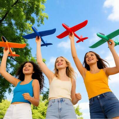 1/2/6 Pcs 9.45in/18.89in Foam Glider Toy (No Light) - Multicolor Small And Medium Boomerang Throwing Game, Beach, Park, Backyard Outdoor Flying Toy, No Batteries Required, Easter, Christmas, Halloween Birthday Gift, Nebula Design, Toy, Graduation Gift, Gift For Best Friend, Couple Gift, New Year Gift, Wedding Gift, Easter Gift, Suitable For Everyone (Random Color)