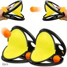 1/2pcs Hand Clip Ball Hand Throw And Catch Ball Hand Catch Ball Reaction Training Indoor Parent-Child Interactive Table Tennis Trainer - Multicolor - View 7