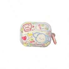 Painted Graffiti 1pc Compatible With Apple Bluetooth Headset Protective Cover Airpodspro2 Protective Case Airpods3 Color Line Puppy - Multicolor - View 6