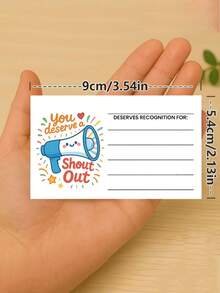 1/10/20 piezas Tarjetas de felicitación divertidas, adecuadas para elogiar, agradecer, reconocer y recompensar a empleados, maestros, estudiantes y personal, tarjetas postales de aliento, adecuadas para la temporada de regreso a la escuela y los anuncios de trabajo - multicolor - Ver 3
