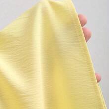 Nana's Women's Clothing Store  Vestido casual de línea A amarillo sólido con pliegues, sin tirantes, de moda sencilla para fiestas, playa y citas, primavera y verano - Amarillo - Ver 7