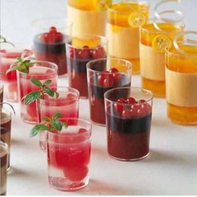 10/50pcs Mousse Cup, Pudding Cup, Tiramisu Cup, Dessert Cup, Transparent Hard Plastic Cup, Suitable For Dessert Shops, Cake Shops, Hotels, Birthday Parties, Weddings, Reusable