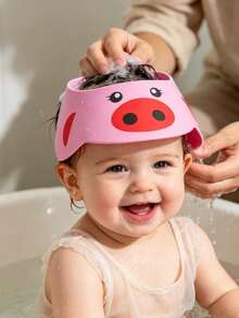 1 chiếc mũ tắm điều chỉnh được cho trẻ em, mũ che nắng hình động vật hoạt hình dễ thương cho bé khi gội đầu, mũ tắm chống thấm nước, mũ tắm EVA mềm mại cho trẻ sơ sinh, thích hợp để gội đầu và bảo vệ mắt cho bé, đồ dùng tắm cho bé phổ biến - Nhiều màu - Xem 4