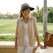 New Women's Wide Brim Foldable Sun Hat, Suitable For Summer Outdoor Activities, Beach, Travel And Golf - Multicolor - View 8