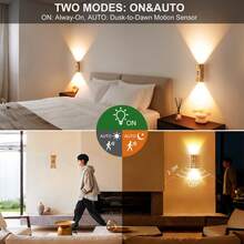 GDLUOAO 1/2/4 Pcs Dimmable Magnetic LED Night Light, Infrared Motion Sensor & USB Rechargeable Wall Light, Smart LED Motion Sensor Wall Lamp, 3 Colors Dimmable, Wireless LED Wall Light For Steps, Bedrooms, Corridors, Kitchens, Cabinets, Courtyards - Multicolor - View 7