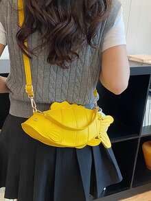 2026 New Quirky Fish Shaped Bag, Cute Personalized Handbag, Shoulder Crossbody Bag, Niche Design Phone Pouch For Women - Yellow - View 3