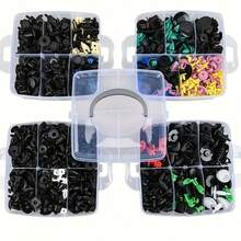 2275 piezas Kit de clips de sujeción para reparación automotriz, almacenamiento organizado en caja, incluye herramientas de operación prácticas, cobertura completa del vehículo, conjunto de accesorios esenciales para taller de reparación y uso doméstico - Kit de 2275 clips de fijación para automóviles - Ver 3