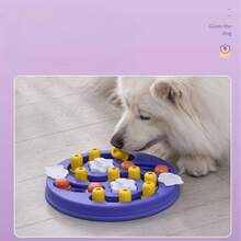 Dog Puzzle Toys Slow Feeder Interactive Increase Puppy IQ Food Dispenser Slowly Eating NonSlip Bowl Pet Cat Dogs Training Game - B25401 Màu hồng - Xem 4