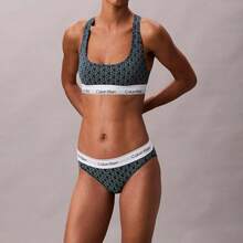Calvin Klein Calvinklein Icon Cotton Modal Unlined Bralette QF8493 - Stratified Sea - 查看 2