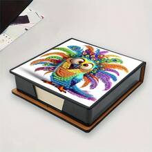 DIY 5D钻石画套装 - 便签盒 - 独特手工礼品,钻石画套装,不对称圆形,办公室和家居桌面独特手工礼品 - BQ077 - 查看 6