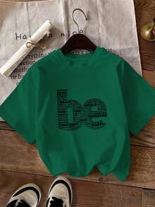 Women's Casual Holiday T-Shirt, Short Sleeve, One Size, Confident, Happy - 綠色 - 查看 12